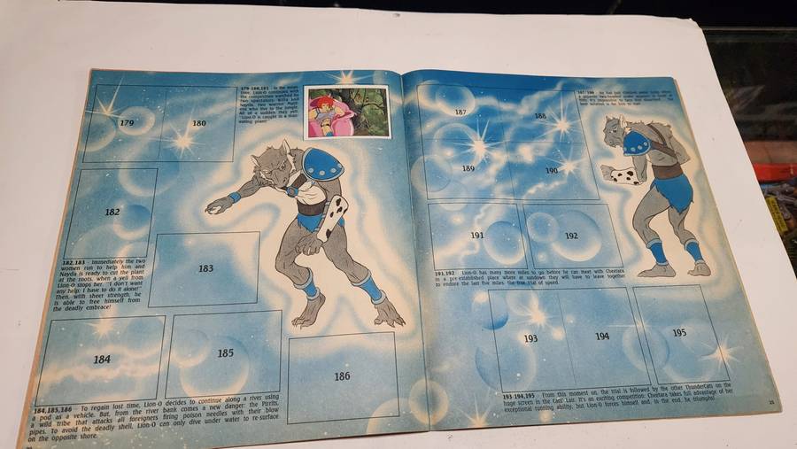 1986 Thundercats Panini Sticker Album 47/264 Stickers Present Vintage Figure