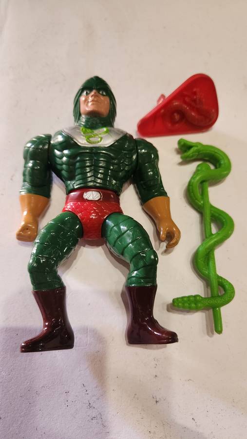 1986 Complete King Hiss of He-Man-Masters of the Universe 87 (MOTU) Vintage Figure