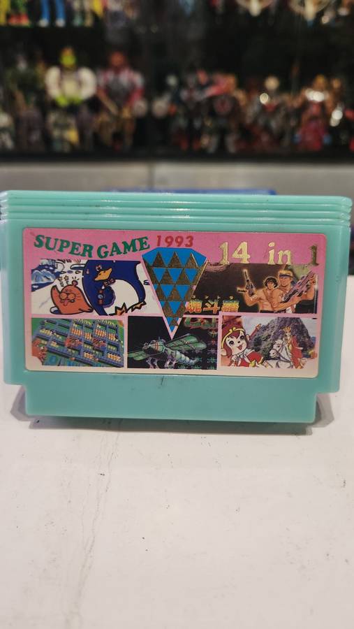 Vintage Tv Game Cartridge Famicom 14 in 1