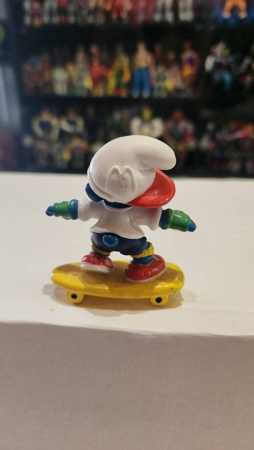 1997 Vintage Peyo Skateboarder Smurf