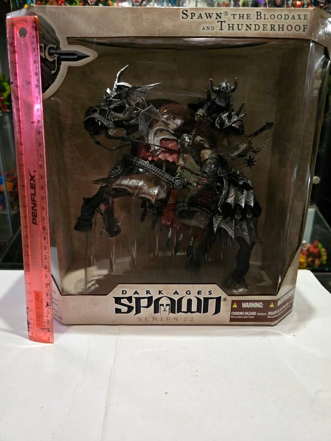 Moc 2002 Mcfarlane Spawn Dark Ages Bloodaxe And Thunderhoof Deluxe Box Set