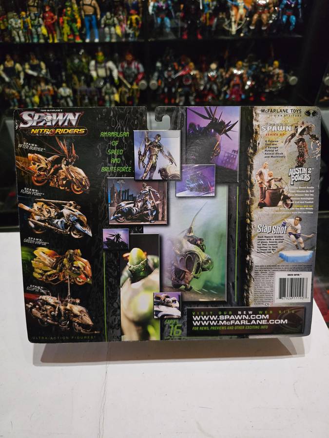 Moc 1999 Mcfarlane Spawn Nitro Riders Green Vapor