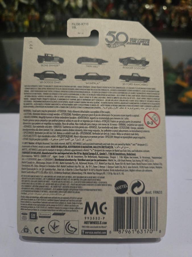Moc HotWheels 67 Camaro Chase 50th Anniversary