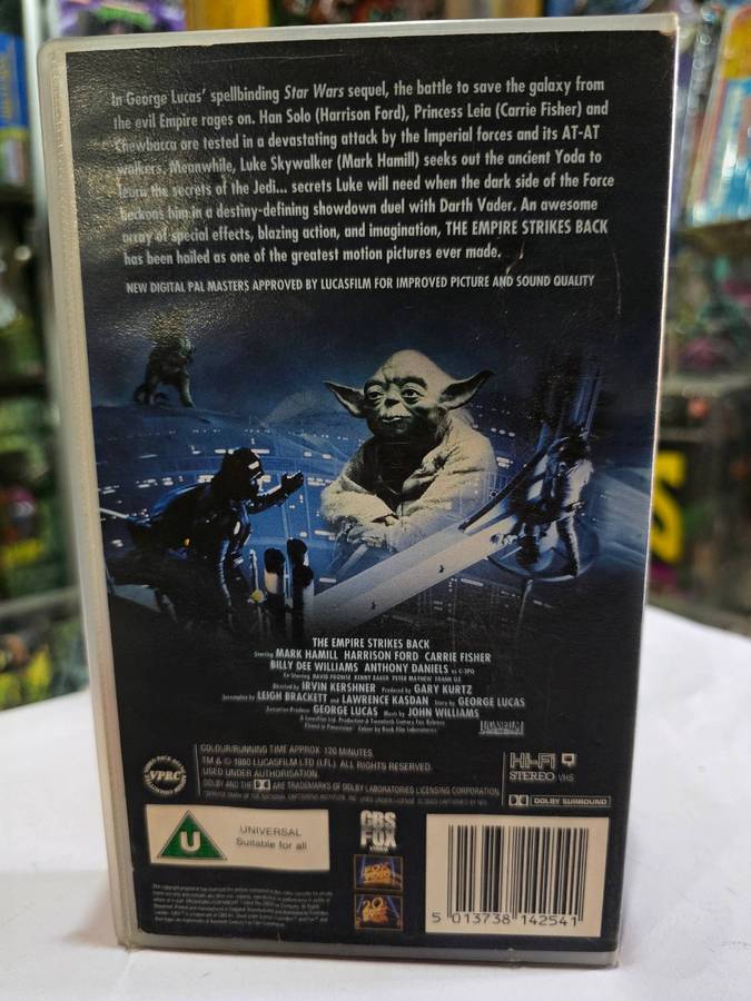 1994 VHS Star Wars The Empire Strikes Back Digitally Remastered