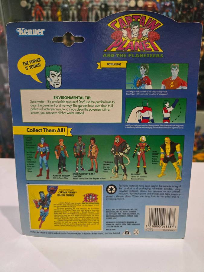 1991 MOC CAPTAIN PLANET Vintage Figure