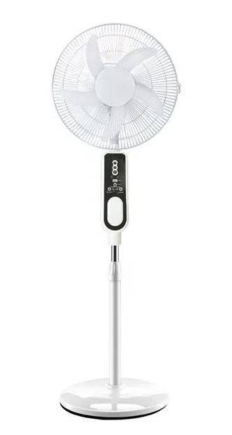 16" Rechargeable Standing Fan - Remote control - LED night light - USB Charging port - Oscillation