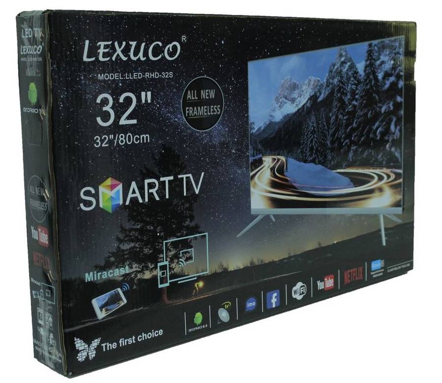 LEXUCO 32" SMART LED frameless TV - Brand NEW