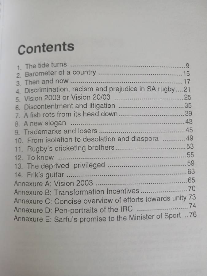 Rugby Book - Struggle Rugby