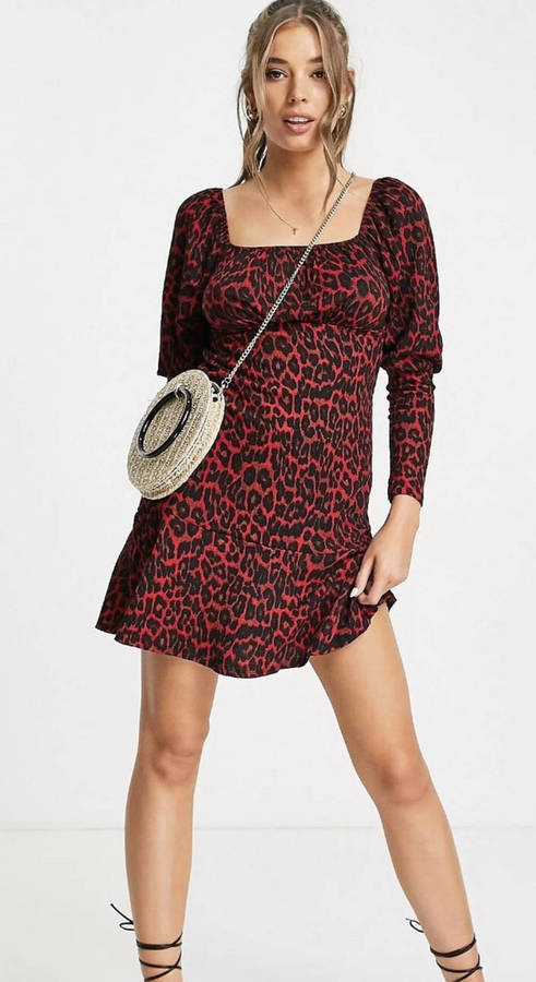 LIPSY London size 12 new dress leopard print red