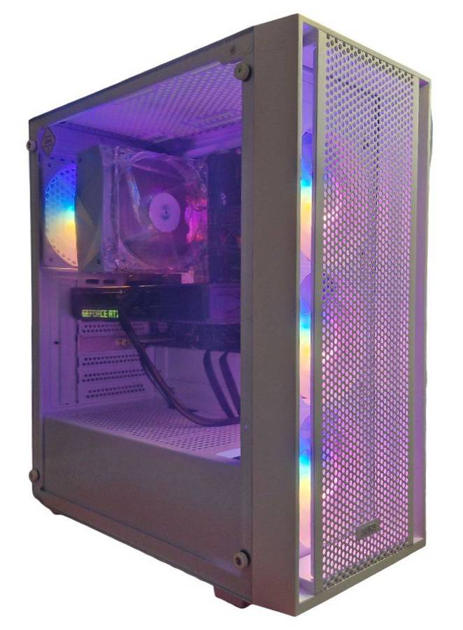 Gaming PC with static ARGB, RTX3060 12Gb GPU, i5-12400 CPU, 32Gb RAM, 1Tb NvMe, Win 11 Pro