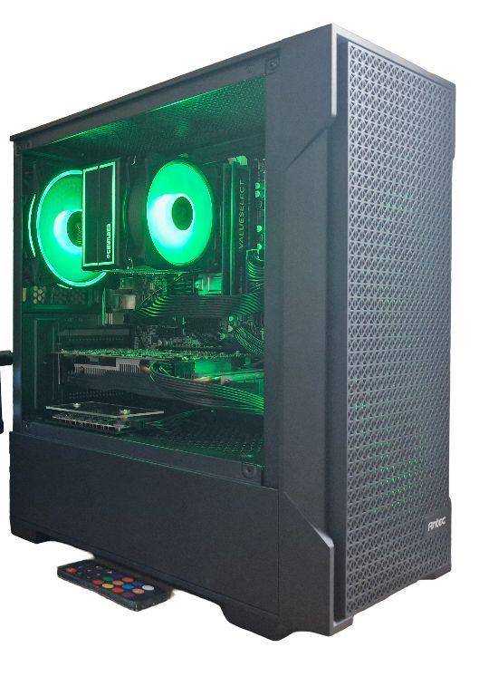 Gaming PC with ARGB, GTX1060 6Gb GPU, i5-4590 CPU, 16Gb RAM, 512Gb NvMe, Win 11 Pro