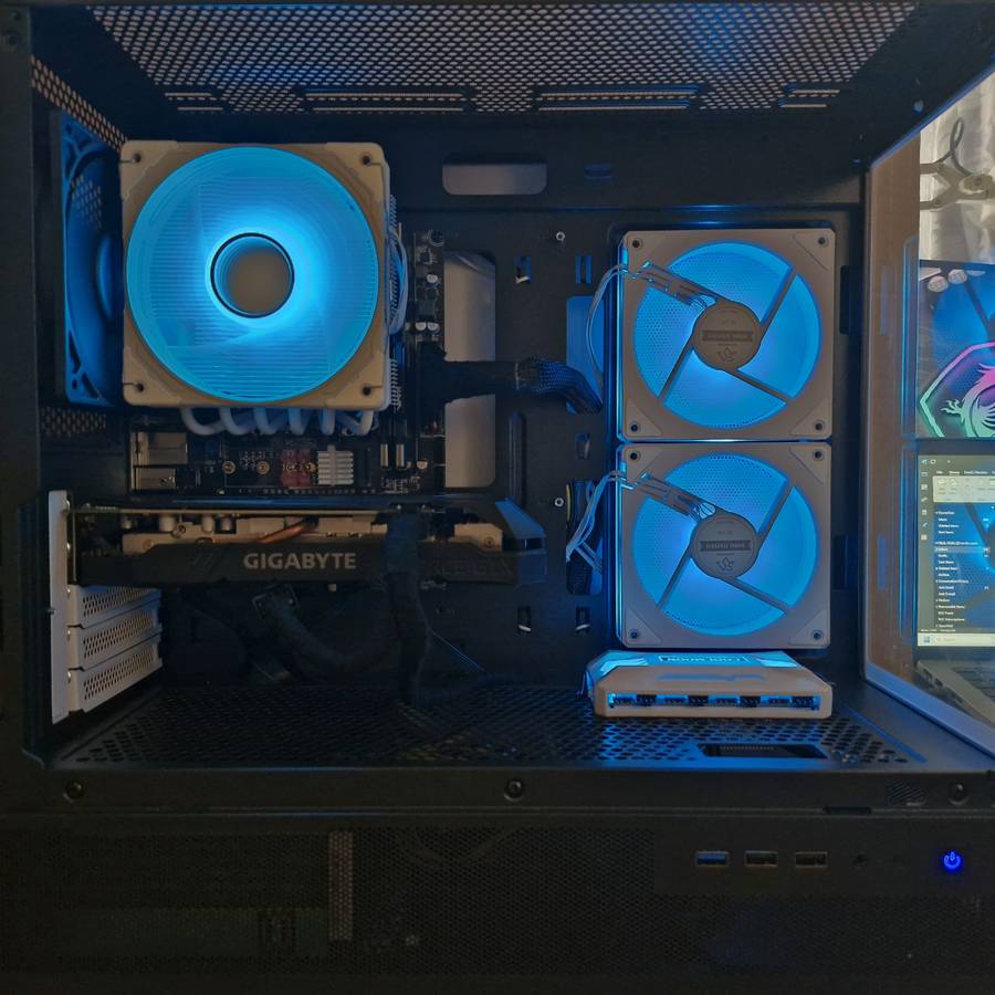 Gaming PC with ARGB, GTX1660 Ti 6Gb GPU, i5-9600KF CPU, 16Gb RAM, 512Gb NvMe, Win 11 Pro