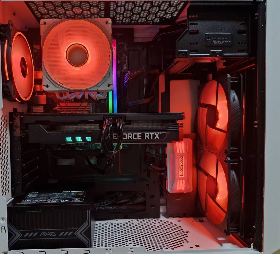 Gaming PC with aRGB, RTX3070 8Gb GPU, i5-12400 CPU, 32gb RAM, 1Tb NvMe, Win 11 & Office 2021 Pro