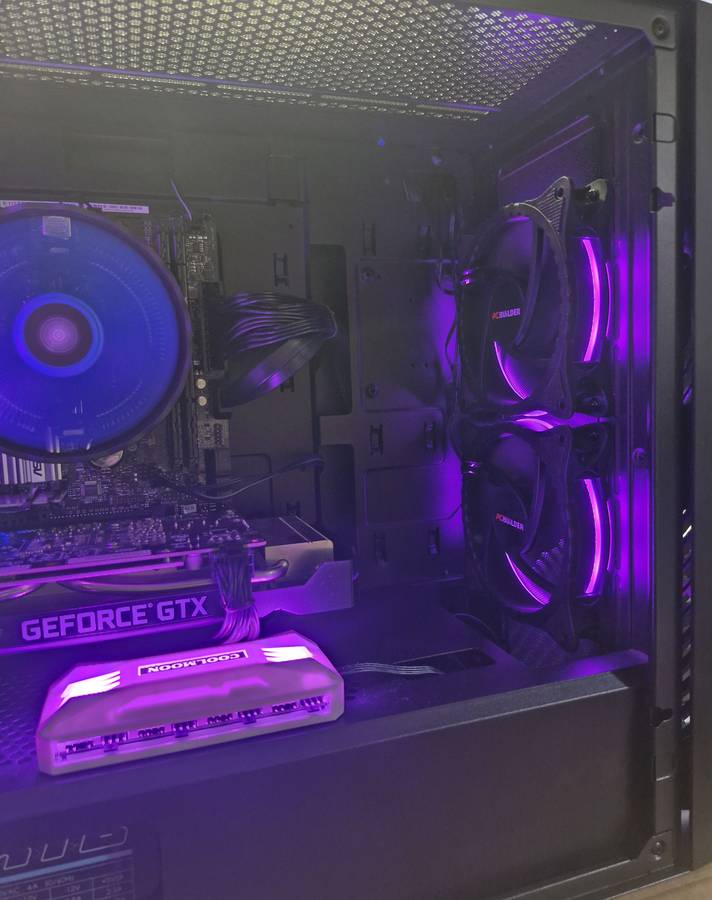Gaming PC with aRGB, GTX1660 Ti 6Gb GPU, i5-9500 CPU, 16gb RAM, 512Mb NvMe, Win 11 & Office 2016 Pro