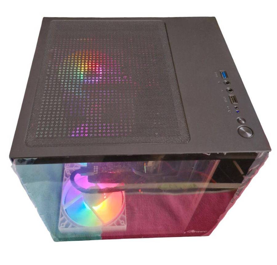 Gaming compact PC with static ARGB, GTX1060 6Gb GPU, i5-4590 CPU, 16Gb RAM, 512Gb SSD, Win 11 Pro