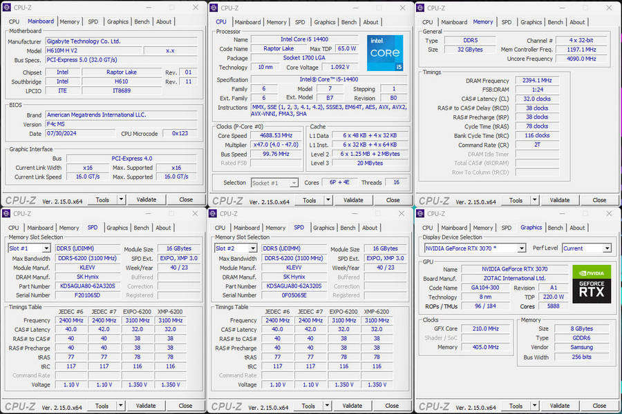 Gaming PC with ARGB, RTX3070 8Gb GPU, i5-14400 CPU, 32Gb DDR5 RAM, 1Tb Gen 4 NvMe, Win 11 Pro