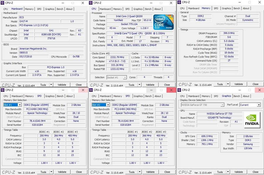 Windows 10 Desktop PC, GT 220 1Gb GPU, Core2 Quad CPU, 4Gb RAM, 240Gb SSD, DVD, Win 10 Pro