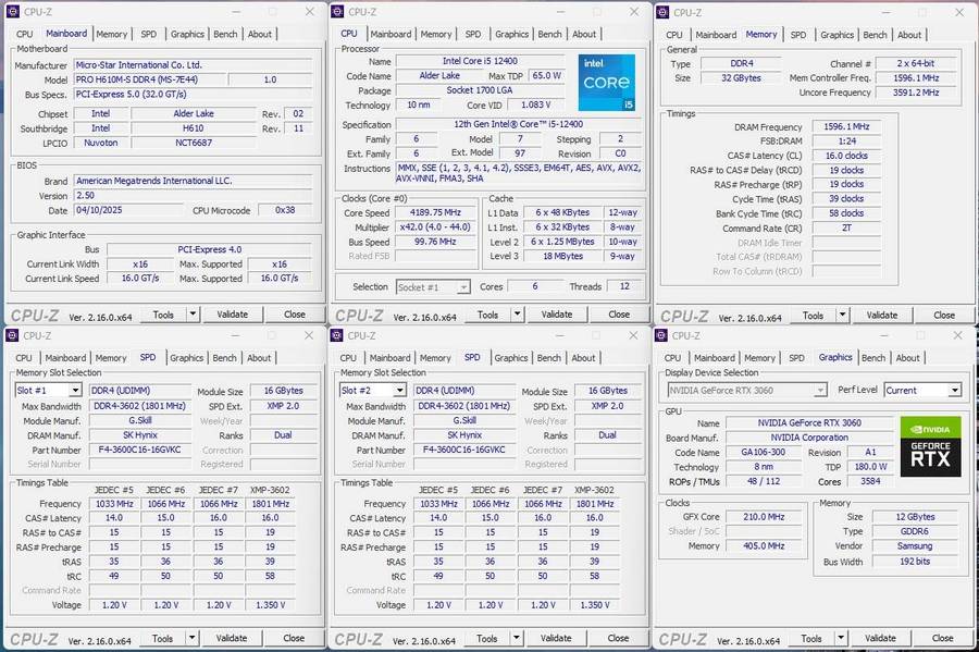 Gaming PC with static ARGB, RTX3060 12Gb GPU, i5-12400 CPU, 32Gb RAM, 1Tb NvMe, Win 11 Pro