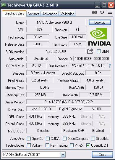 Vintage XP 32bit Desktop, GF 7300 GT 256Mb GPU, P4 640 CPU, 4Gb RAM, 120Gb SSD, DVD, Win XP32bit