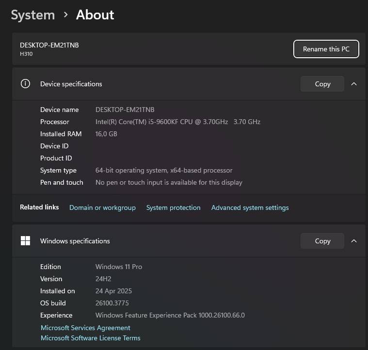 Gaming PC with ARGB, GTX1660 Ti 6Gb GPU, i5-9600KF CPU, 16Gb RAM, 512Gb NvMe, Win 11 Pro