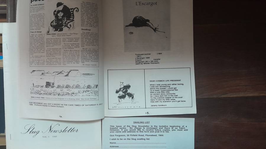 Slug Newsletter - set of 7