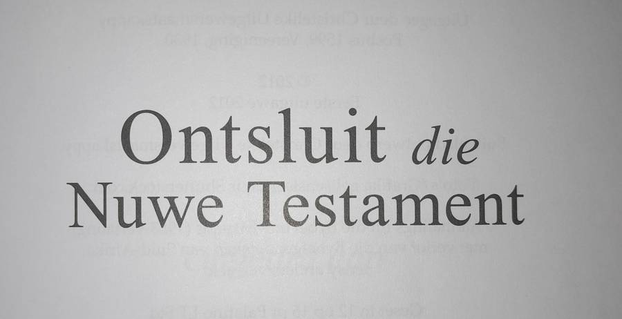 Onsluit die Nuwe Testament