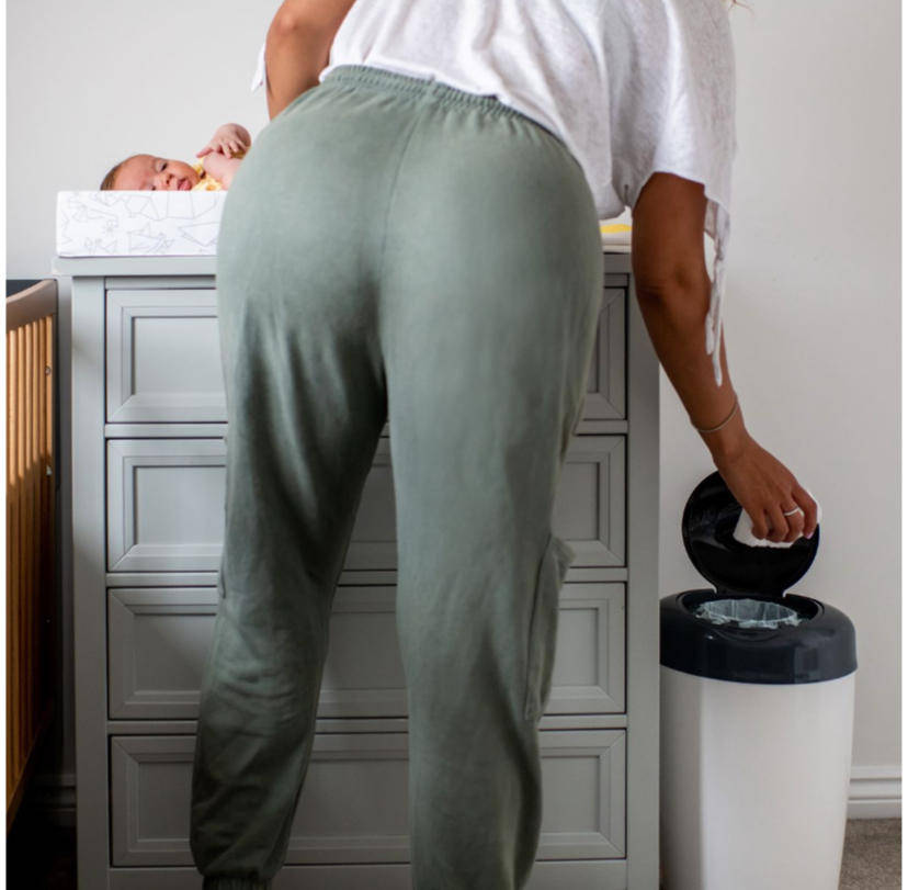 Tommee Tippee Twist And Click Advanced Nappy Bin Eco-Friendlier - Cotton White