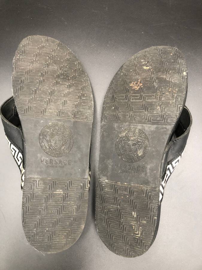 Versace Slippers (Black)