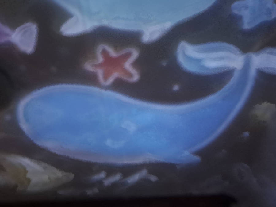 Dream projection rotating night lamp for kids room