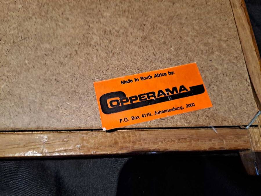 Vintage 3D copper wall art