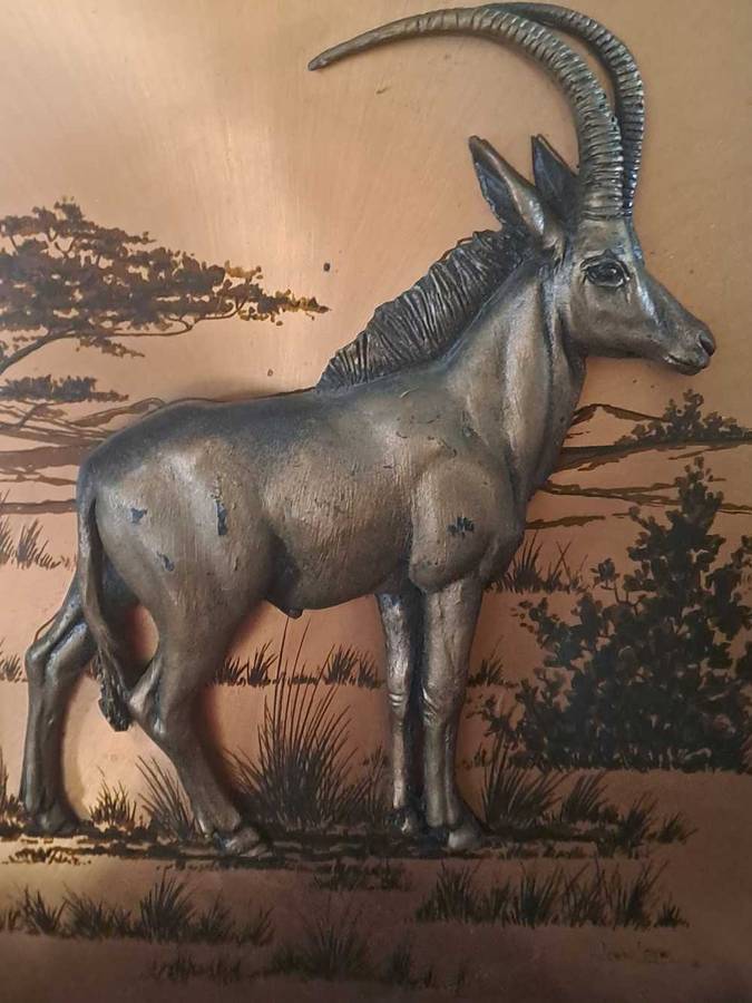 3D copper artwork by artist John Louw, 1974