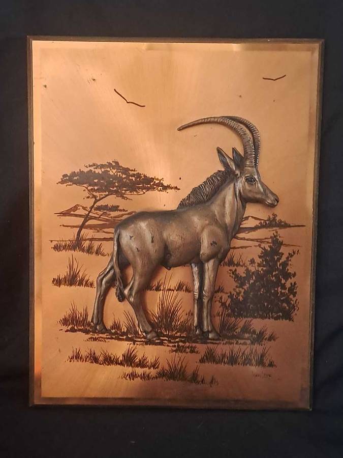 3D copper artwork by artist John Louw, 1974