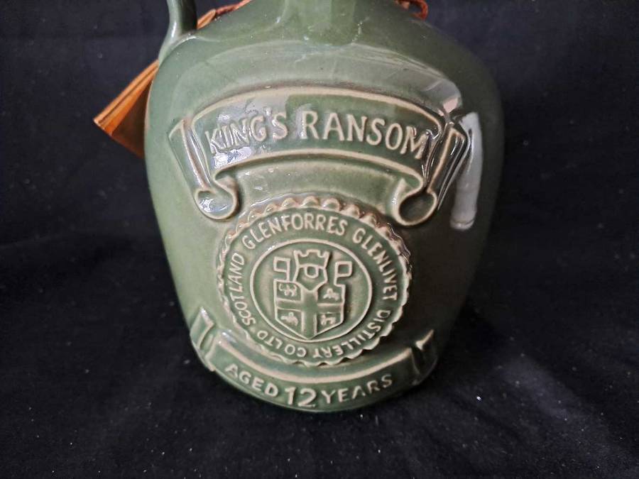 Kings Ransom empty Scotch Whiskey decanter, 750ml