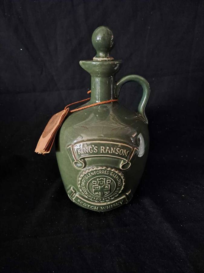 Kings Ransom empty Scotch Whiskey decanter, 750ml