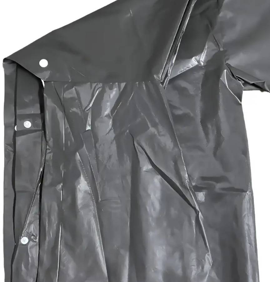 Extra Long and Thick Adult Raincoat with Drawstring Hood