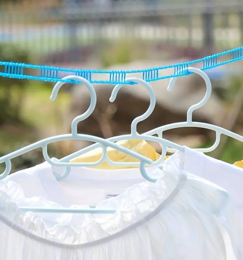 3Pc Clothesline, Hanging Rope, Thick Portable Clotheslines 10m/8m/5m - Green