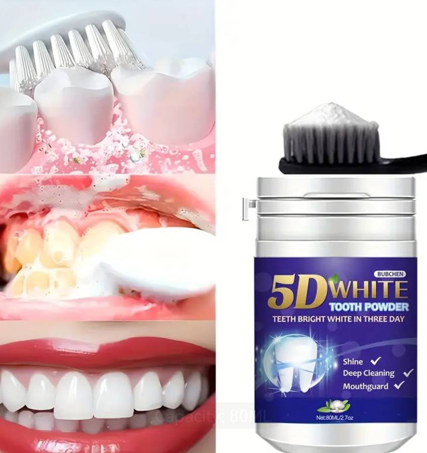 5D Teeth Whitening Powder - 80ml
