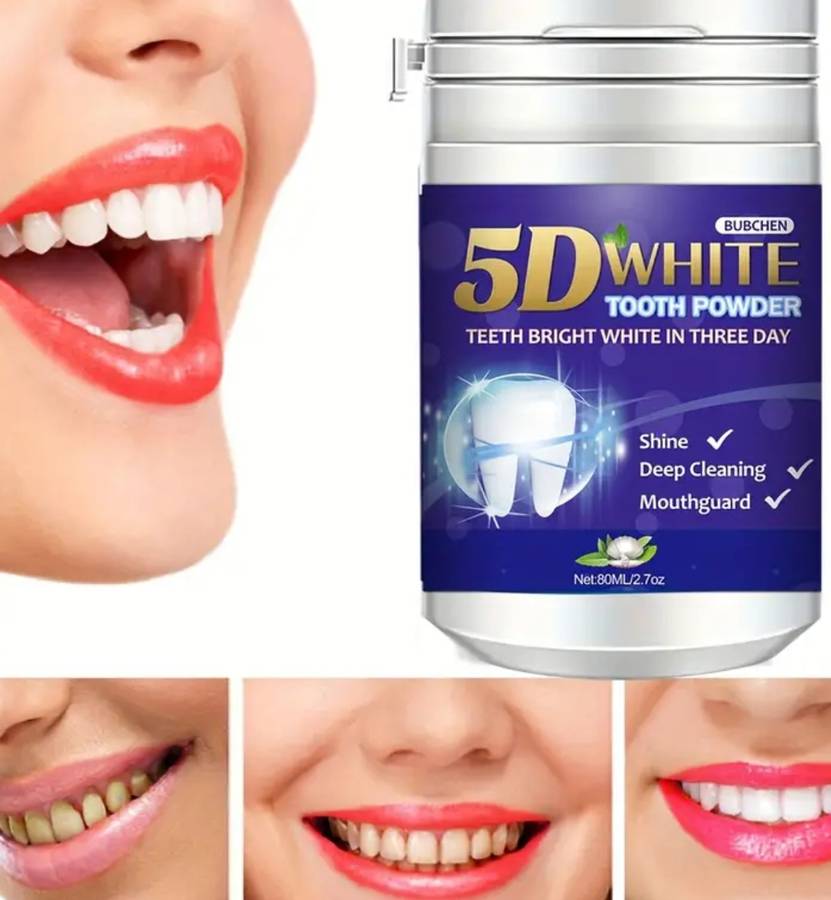 5D Teeth Whitening Powder - 80ml