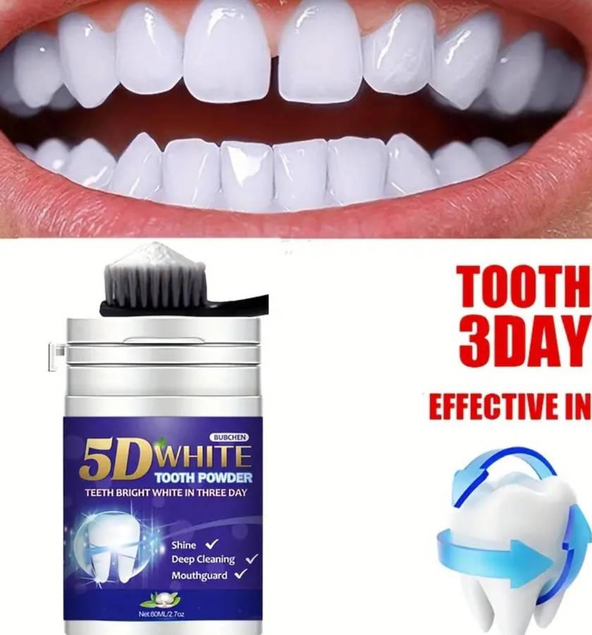 5D Teeth Whitening Powder - 80ml