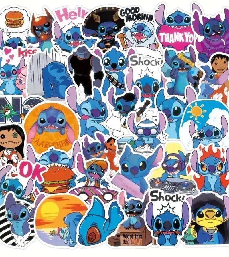 100pcs Waterproof Stitch Stickers