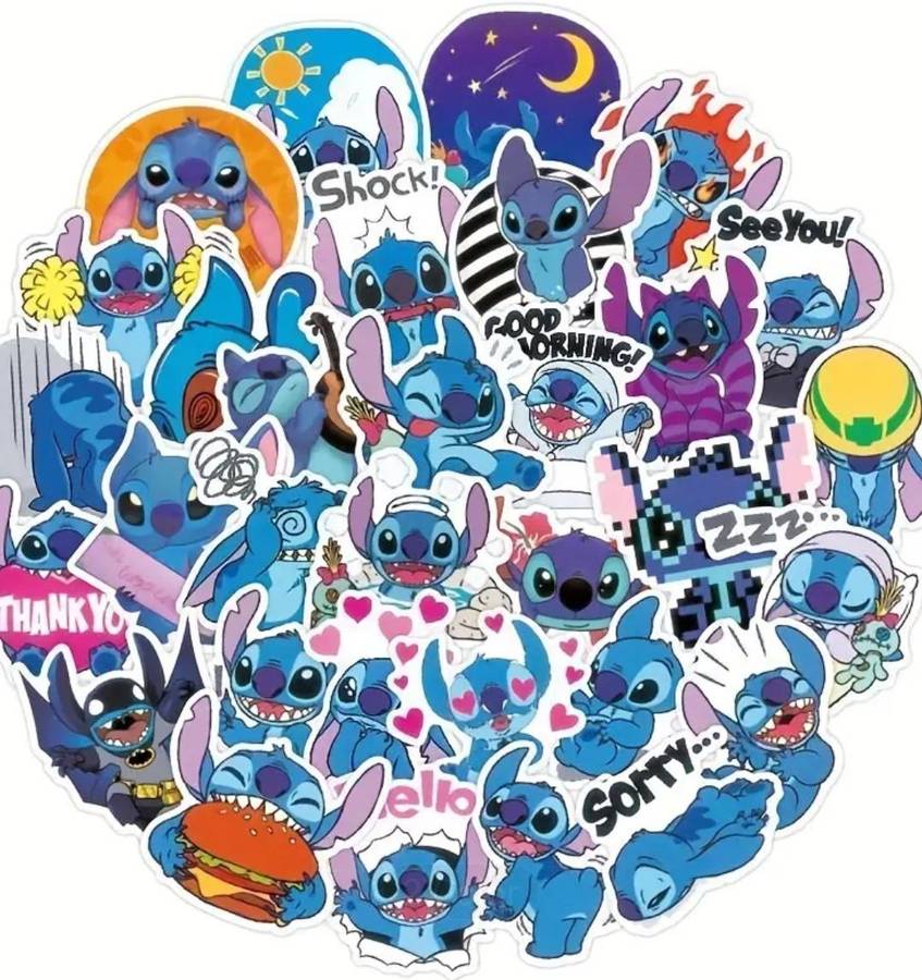 100pcs Waterproof Stitch Stickers