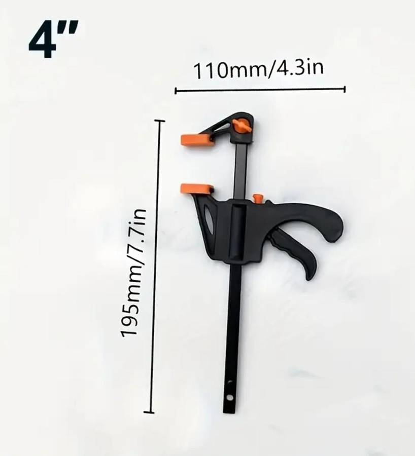 Set of 4 Quick-Release F-Type Jig Set, 4-Inch Adjustable Ratchet Bars for Woodworking