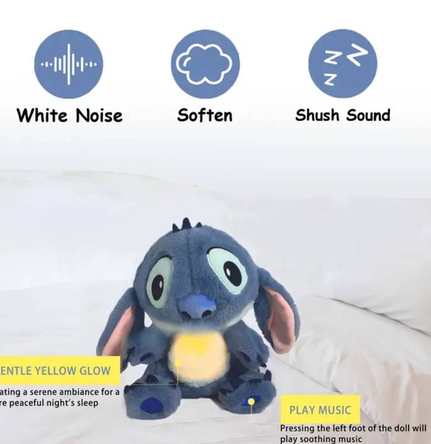 The Stitch Stuffed Animal with Sensory Details & Rhythmic Breathing Motion