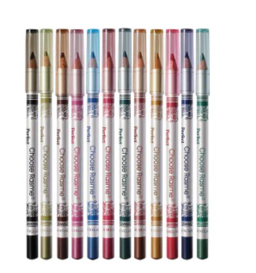 12-Pack Colorful Eyeliner Pencil Set