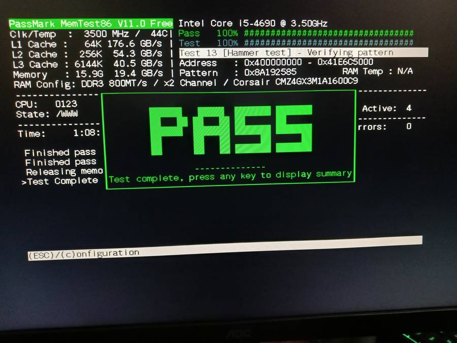 Asus H97-Pro Gamer + 16GB DDR 3 1600MHz RAM + I5-4690 CPU