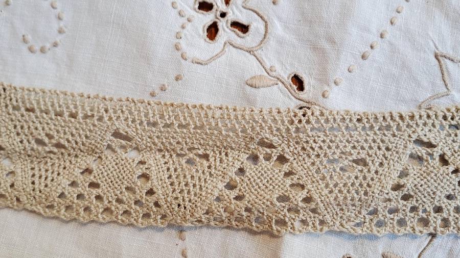 1 piece cotton braid - 130cm long - 4.5 cm wide