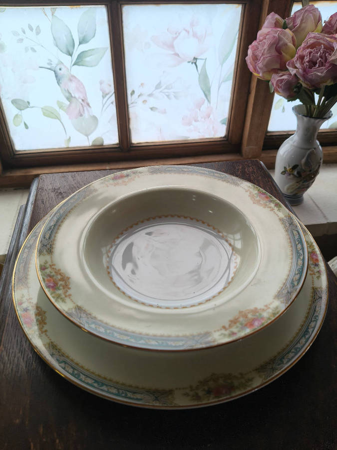 Rare Noritake Occupied Japan Tea & Dinner Set  Place Setting for One (19451952)