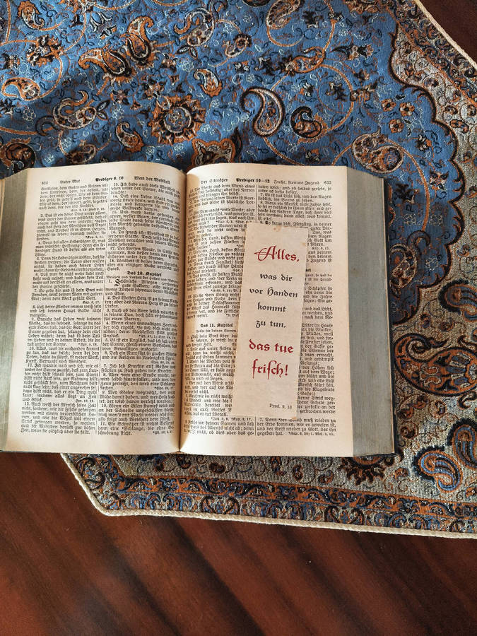 Antique German WWII Bible (Wedding Bible, 1939)  Preußische Hauptbibelgesellschaft, Berlin