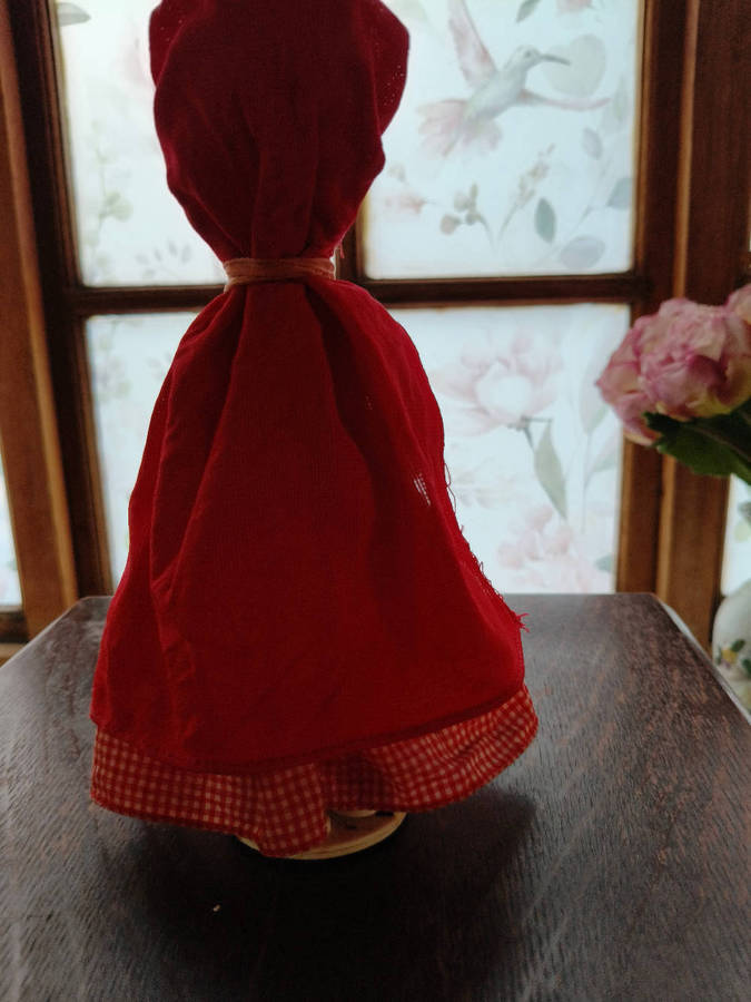 Vintage 1960s Little Red Riding Hood Doll  8 inch  Symbol of Quality No. 7021