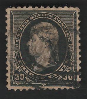 USA 1890/93 Scott #228 30c Black